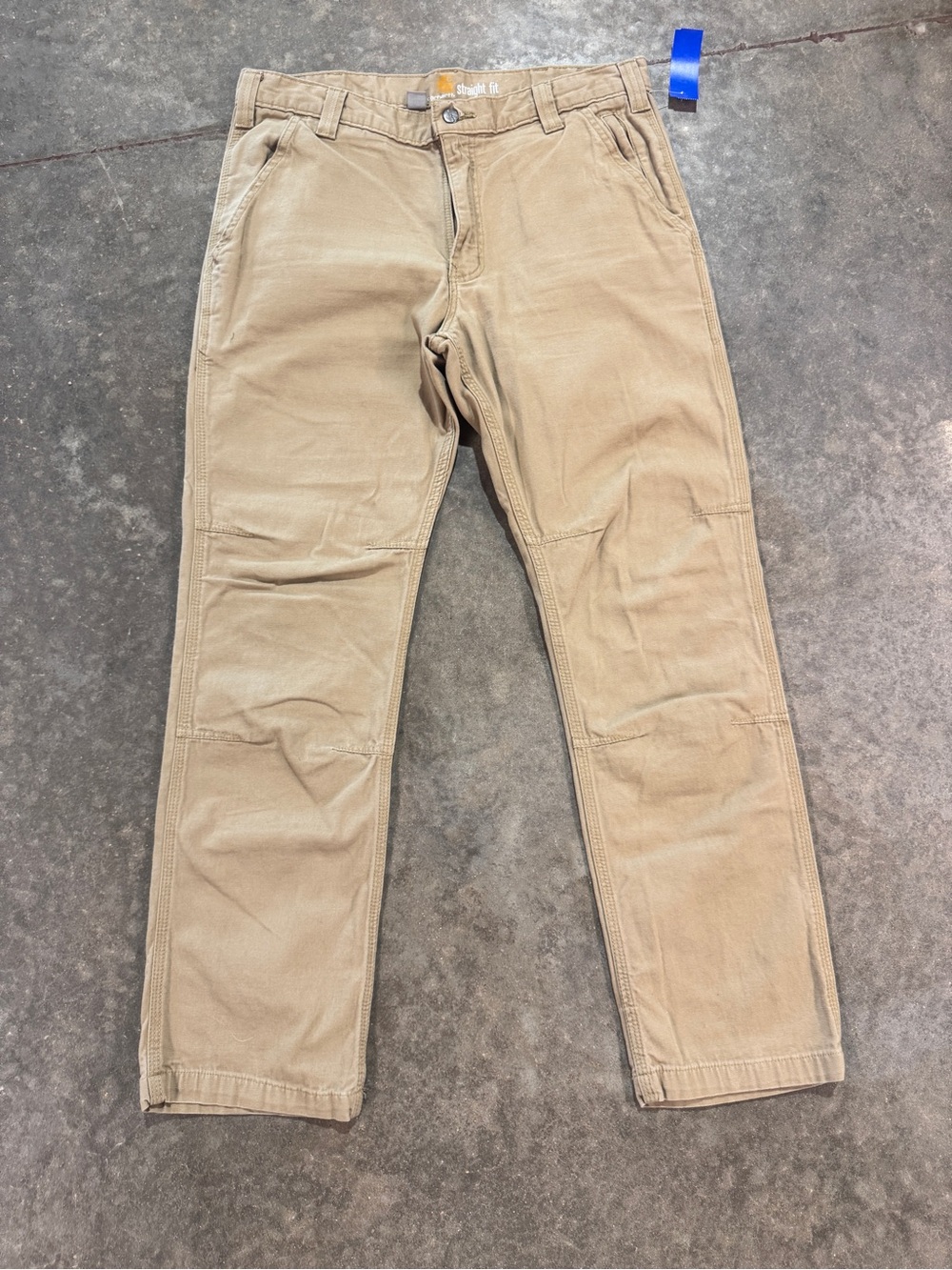 Carhartt Straight Fit Rugged Flex Double-Front Work Pants 33x30 khaki